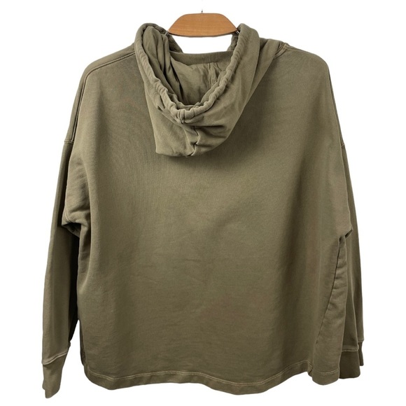 All Saints Etienne Hoodie in Olive Green 100% Organic Cotton Size M/L - Picture 6 of 9